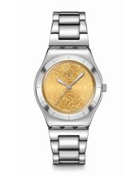 Swatch - Adults Petal Swirl Analogue Quartz Watch - Lyst