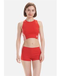 adidas Originals - Originals Comfort Flex Cotton Crop Top - Lyst