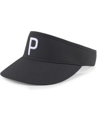 PUMA - P Visor Adjustable Golf Cap - Lyst