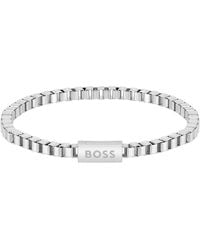 BOSS - Gents Chain For Him Stainless Steel Bracelet - Lyst