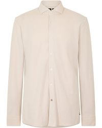 BOSS - P Hank Spread Long Sleeve Oxford Shirt - Lyst