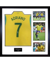 The Fan Cave - Adriano Signed Brazil Shirt Elite Frame - Lyst