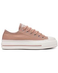 Converse - Chuck Taylor All Star Platform Canvas Low Top Shoes - Lyst