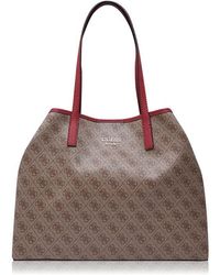 Guess - Large Logo Tote Vikky Bag - Lyst