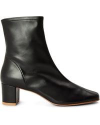 BY FAR - Sofia Leather Heeled Boots - Lyst