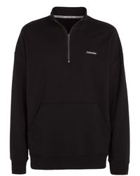Calvin Klein - Lounge Cotton Crew-Neck Sweatshirt - Lyst