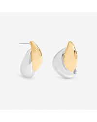 Jon Richard - Two Tone Statement Earrings - Lyst
