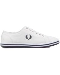 Fred Perry - Kingston Twill Trainers Size 6.5 - Lyst