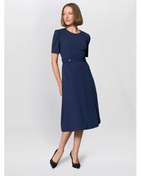 Gina Bacconi - Mel Printed Sleeveless Midi Dress - Lyst