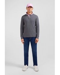 Eden Park - Cotton Polo With Contrasting Neck - Lyst