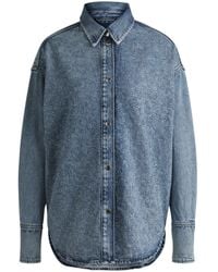 BOSS - Long Sleeve Denim Shirt - Lyst