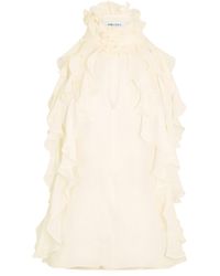 McQueen - Alex Hn Ruffle Woven Cami Vest - Lyst