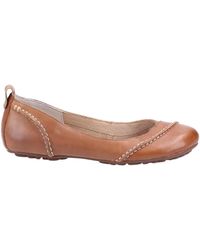 Hush Puppies - Janessa Leather Ballet Pumps - Lyst
