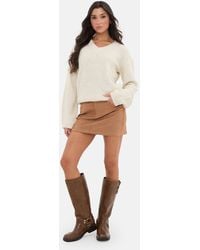 I Saw It First - Boucle V Neck Jumper - Lyst