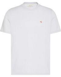 Calvin Klein - Ckj Woven Box Regular Fit T-Shirt - Lyst