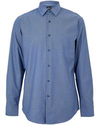 BOSS - Kent Long Sleeve Buttoned Shirt - Lyst