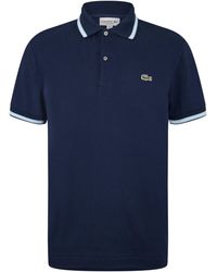 Lacoste - Tipped Short-Sleeve Polo Shirt - Lyst