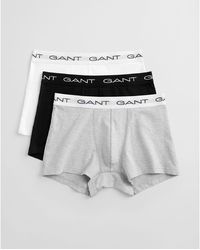 GANT - 3-Pack Cotton Jersey Trunks - Lyst