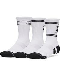 Under Armour - Performance Tech 3 Pack Crew Socks - Lyst