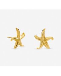 Jon Richard - Plated Waterproof Coastal Starfish Earrings - Lyst