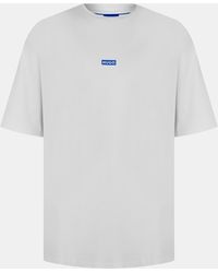 HUGO - Printed Logo Back T-Shirt With Mcmxciii Text - Lyst