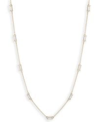 Ralph Lauren - Lauren Ralph Lauren Tone & Crystal Station Collar Necklace - Lyst