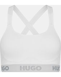 HUGO - Padded Sports Bra - Lyst