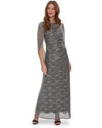 Gina Bacconi - Joanna Metallic Sequin Knit Maxi Dress - Lyst