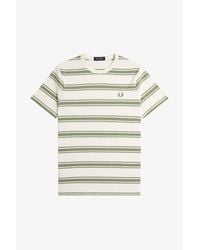 Fred Perry - Fine Stripe Regular Fit T-Shirt - Lyst