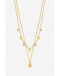 Jon Richard - Plated Waterproof Heart Double Row Necklace - Lyst