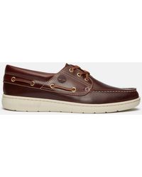 Timberland - Portofino Pier Boat Shoe For Men In Burgundy, Man, Burgundy, Size: 6.5 - Lyst