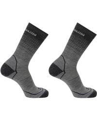 Salomon - Wool Crew 2 Pack Walking Socks - Lyst