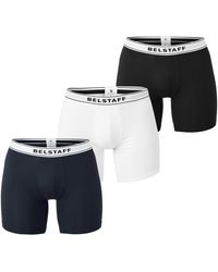 Belstaff - Cotton Mid-Rise 3 Pack Boxers - Lyst
