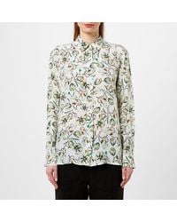 Marella - Goccia Floral Long-Sleeve Patterned Shirt - Lyst