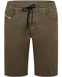 DIESEL - Fleece Jogger Shorts - Lyst