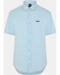 BOSS - Hbg Motion Plain Short-Sleeve Shirt - Lyst