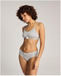 Nudea - Cotton Modal Contour Scoop Bralette - Lyst