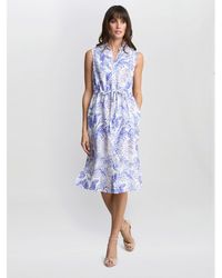 Gina Bacconi - Adalynn Floral Shirt Dress - Lyst