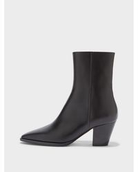 Aeyde - Hedvig Calf Ankle Heeled Boots - Lyst