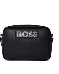 BOSS - Yonaxb Diamante Crystal-Embellished Crossbody Bag - Lyst