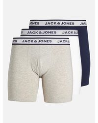 Jack & Jones - Jack 3-Pack Solid Boxer Briefs Plus Size - Lyst