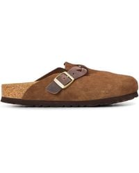 Birkenstock - Boston Suede Mules - Lyst