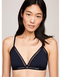 Tommy Hilfiger - Unlined Non Wired Triangle Bralette - Lyst