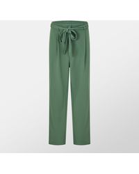Vila - Viclva Belt Cigarette Trousers - Lyst