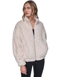 DKNY - Cable Sport Full-Zip Sherpa Jacket - Lyst