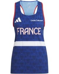 adidas - Team F W Tank Vest - Lyst