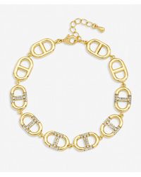 Jon Richard - Plated And Crystal Link Bracelet - Lyst