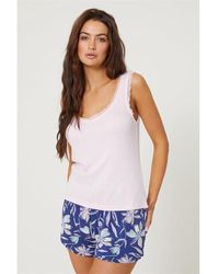 Be You - Viscose Floral Shortie Pyjama - Lyst