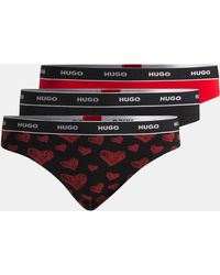 HUGO - 3 Pack Stripe Thong - Lyst