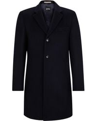BOSS - Hyde Tailored Fit Long Formal Coat - Lyst